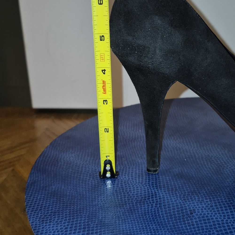 Dolce & Gabbana Black Suede With 1"platform. High Heel sz. 38 (#1706) - Picture 16 of 16